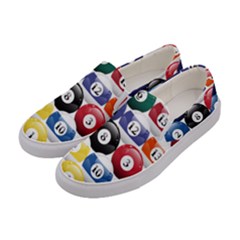 Racked Billiard Pool Balls Women s Canvas Slip Ons by Ket1n9