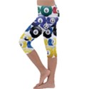 Racked Billiard Pool Balls Kids  Lightweight Velour Capri Leggings  View2