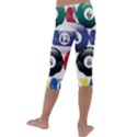 Racked Billiard Pool Balls Kids  Lightweight Velour Capri Leggings  View4