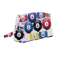 Racked Billiard Pool Balls Wristlet Pouch Bag (medium) by Ket1n9