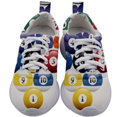 Racked Billiard Pool Balls Kids Athletic Shoes by Ket1n9