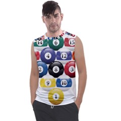 Racked Billiard Pool Balls Men s Regular Tank Top by Ket1n9