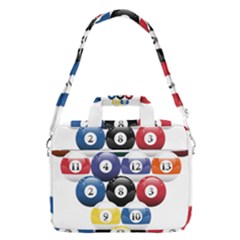 Racked Billiard Pool Balls Macbook Pro 13  Shoulder Laptop Bag  by Ket1n9