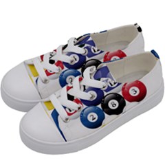 Abstract Vibrant Colour Botany Kids  Low Top Canvas Sneakers by Ket1n9