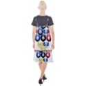 Abstract Vibrant Colour Botany Camis Fishtail Dress View2