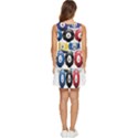 Abstract Vibrant Colour Botany Tiered Sleeveless Mini Dress View4