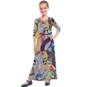 Graffiti Mural Street Art Painting Kids  Quarter Sleeve Maxi Dress View1