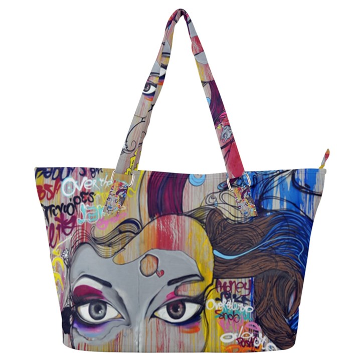 Graffiti Mural Street Art Painting Full Print Shoulder Bag