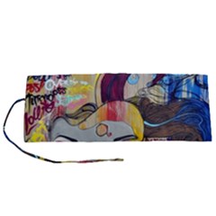 Graffiti Mural Street Art Painting Roll Up Canvas Pencil Holder (s) by Ket1n9