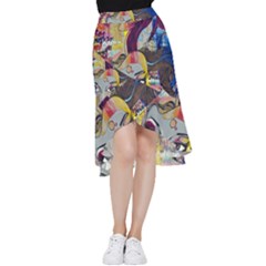 Graffiti Mural Street Art Painting Frill Hi Low Chiffon Skirt by Ket1n9