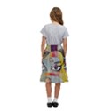 Graffiti Mural Street Art Painting Kids  Ruffle Flared Wrap Midi Skirt View4