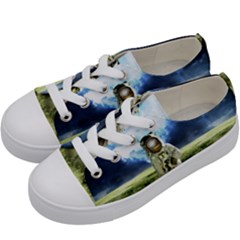 Astronaut Kids  Low Top Canvas Sneakers by Ket1n9