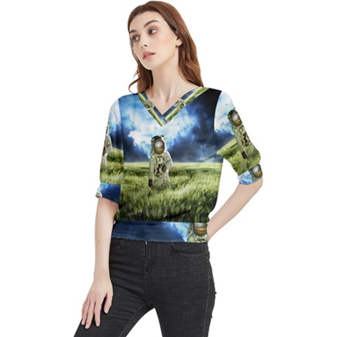 Astronaut Quarter Sleeve Blouse by Ket1n9