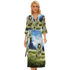 Astronaut Midsummer Wrap Dress