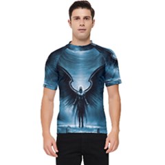 Rising Angel Fantasy Men s Short Sleeve Rash Guard by Ket1n9