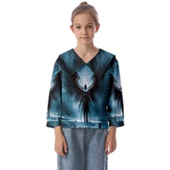 Rising Angel Fantasy Kids  Sailor Shirt by Ket1n9