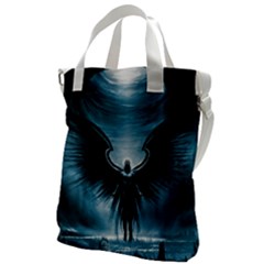 Rising Angel Fantasy Canvas Messenger Bag by Ket1n9