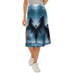 Rising Angel Fantasy Midi Panel Skirt by Ket1n9