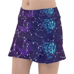 Realistic Night Sky Poster With Constellations Classic Tennis Skirt by Ket1n9