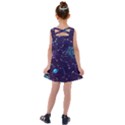 Realistic Night Sky Poster With Constellations Kids  Cross Back Dress View2