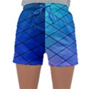 Blue Pattern Plain Cartoon Sleepwear Shorts View1