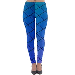 Blue Pattern Plain Cartoon Lightweight Velour Leggings by Ket1n9