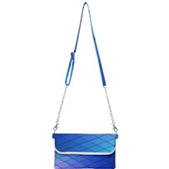 Blue Pattern Plain Cartoon Mini Crossbody Handbag by Ket1n9