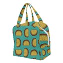 Taco Drawing Background Mexican Fast Food Pattern Boxy Hand Bag View2