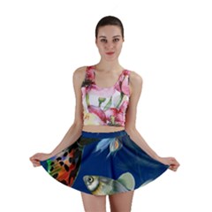 Marine Fishes Mini Skirt by Ket1n9