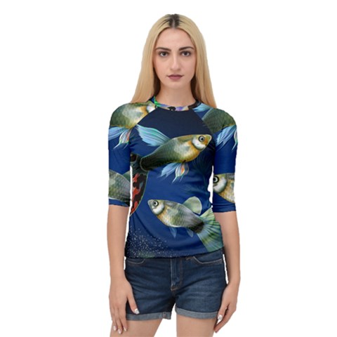 Marine Fishes Quarter Sleeve Raglan T-shirt by Ket1n9