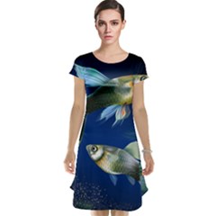 Marine Fishes Cap Sleeve Nightdress by Ket1n9