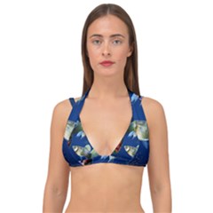 Marine Fishes Double Strap Halter Bikini Top by Ket1n9