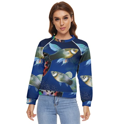 Marine Fishes Women s Long Sleeve Raglan T-shirt by Ket1n9