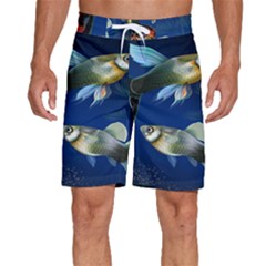 Marine Fishes Men s Beach Shorts by Ket1n9