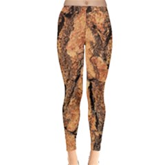 Bark Texture Wood Large Rough Red Wood Outside California Everyday Leggings  by Ket1n9