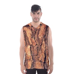 Bark Texture Wood Large Rough Red Wood Outside California Men s Basketball Tank Top by Ket1n9