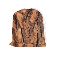 Bark Texture Wood Large Rough Red Wood Outside California Drawstring Pouch (xl) by Ket1n9