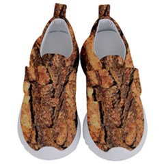 Bark Texture Wood Large Rough Red Wood Outside California Kids  Velcro No Lace Shoes by Ket1n9