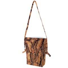 Bark Texture Wood Large Rough Red Wood Outside California Folding Shoulder Bag by Ket1n9