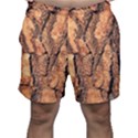 Bark Texture Wood Large Rough Red Wood Outside California Men s Shorts View1