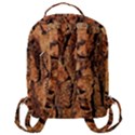 Bark Texture Wood Large Rough Red Wood Outside California Flap Pocket Backpack (Large) View3