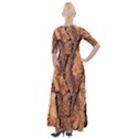 Bark Texture Wood Large Rough Red Wood Outside California Half Sleeves Maxi Dress View2