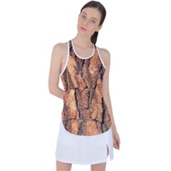 Bark Texture Wood Large Rough Red Wood Outside California Racer Back Mesh Tank Top by Ket1n9