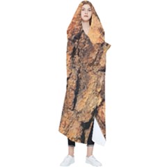 Bark Texture Wood Large Rough Red Wood Outside California Wearable Blanket by Ket1n9