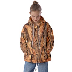 Bark Texture Wood Large Rough Red Wood Outside California Kids  Oversized Hoodie by Ket1n9