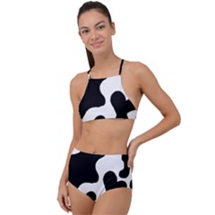 Cow Pattern Halter Tankini Set by Ket1n9