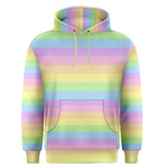 Cute Pastel Rainbow Stripes Men s Core Hoodie by Ket1n9