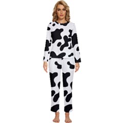 Cow Pattern Womens  Long Sleeve Lightweight Pajamas Set by Ket1n9