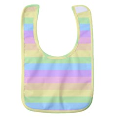 Cute Pastel Rainbow Stripes Baby Bib by Ket1n9