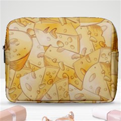 Cheese Slices Seamless Pattern Cartoon Style Make Up Pouch (large) by Ket1n9